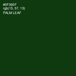 #0F390F - Palm Leaf Color Image